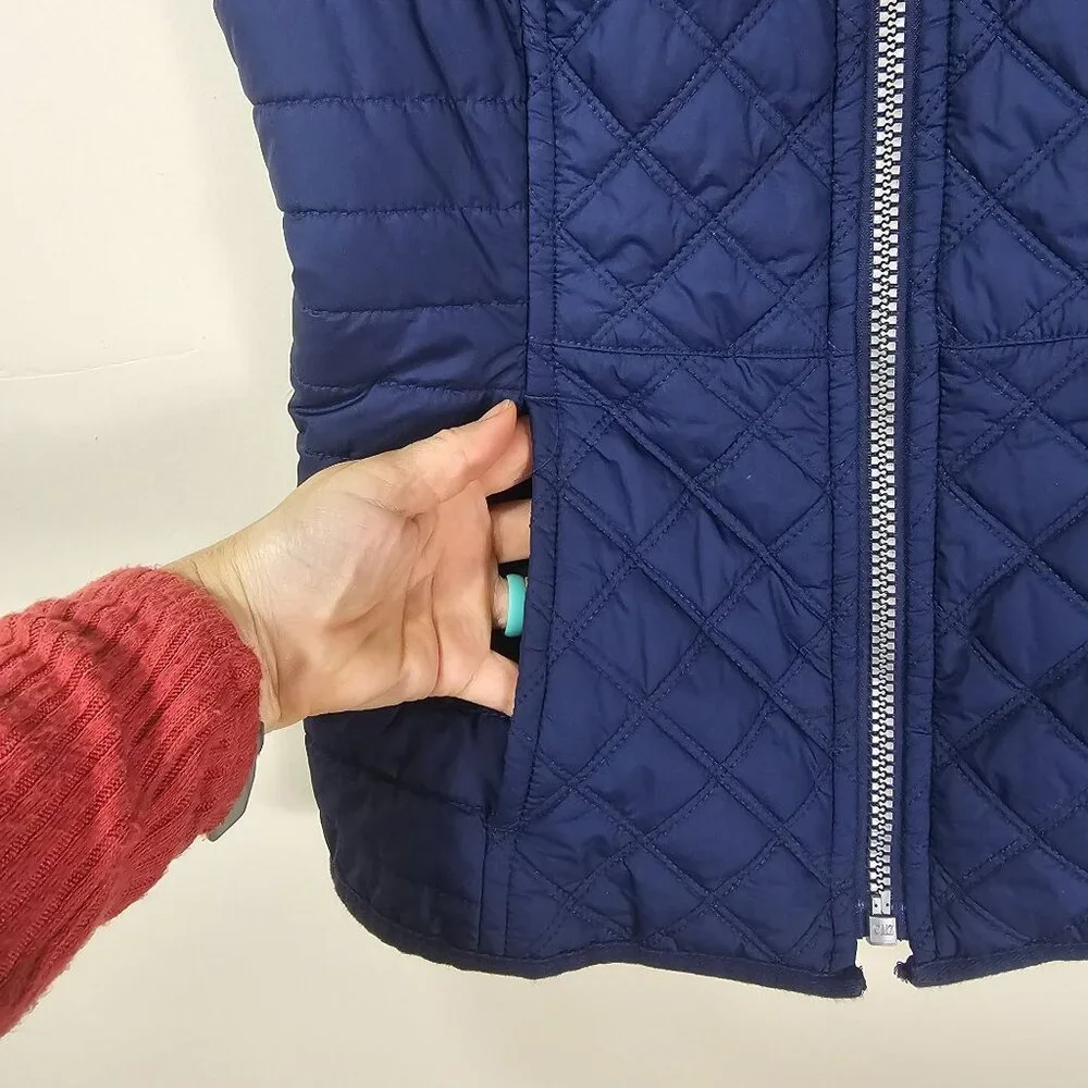 Marc‎ New York Quilted Navy Blue Puffer Vest Sz XS Full Zip Outerwear Gorpcore